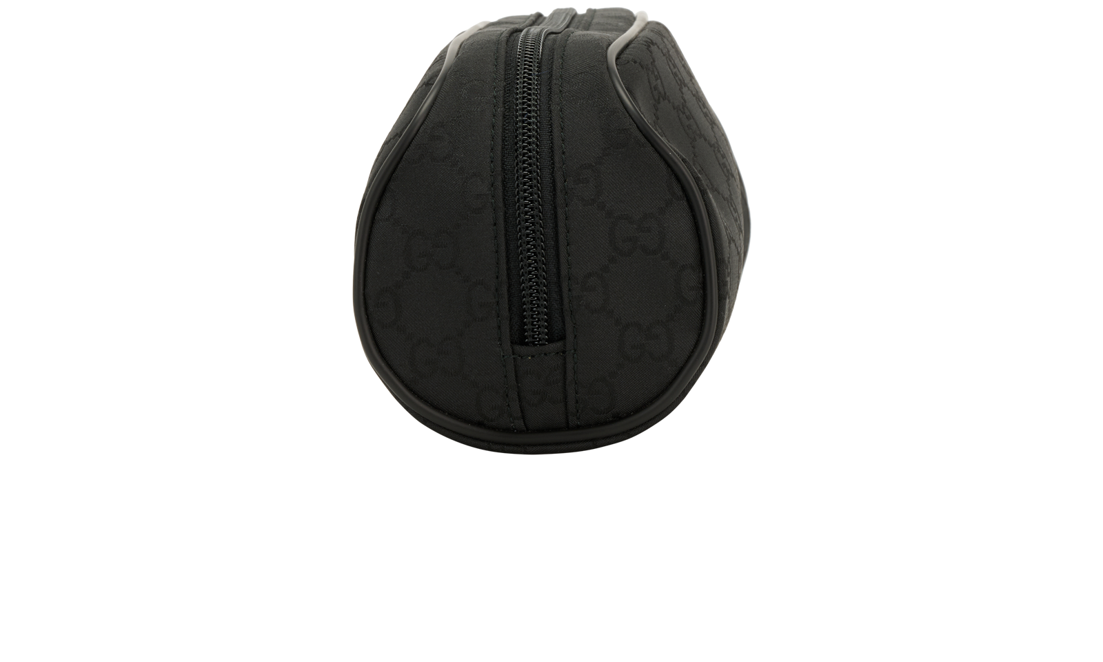 GG Cosmetics Pouch, &pound;225, Handbags, Black, Canvas, Bottom view